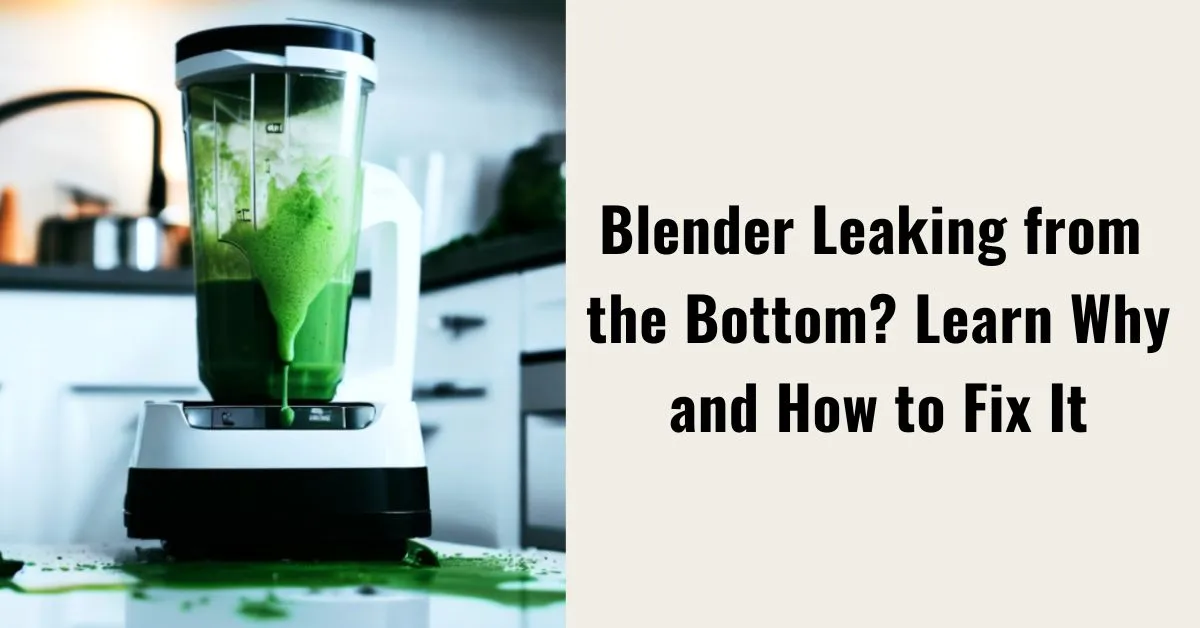 Blender Leaking from Bottom? Why and How to Fix It